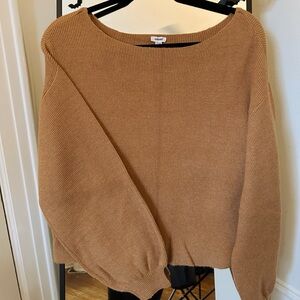 Garage Slouchy Knit Sweater • Camel Brown • XS